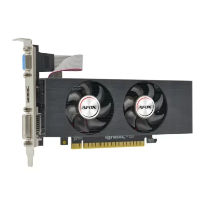 AFOX GTX 750 4GB – Pohľad zboku na kartu s viditeľným PCIe konektorom