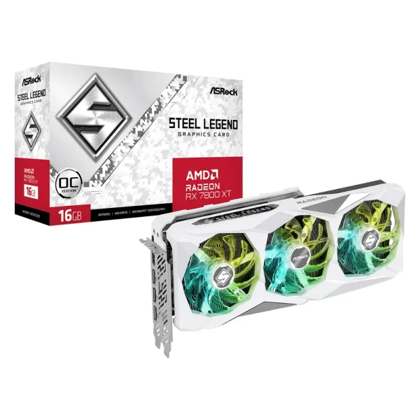ASRock AMD Radeon RX 7800 XT Steel Legend 16GB OC – Grafická karta s balením a škatuľou
