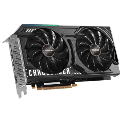 ASRock Intel Arc B580 Challenger 12GB OC – Predný pohľad na grafickú kartu