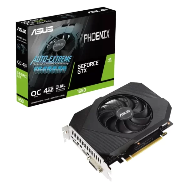 ASUS Phoenix GeForce GTX 1650 OC Edition 4GB GDDR6 V2 – grafická karta s balením
