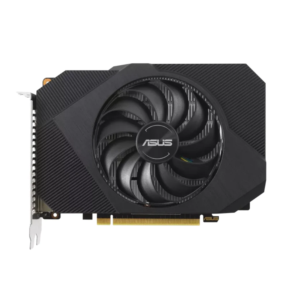 ASUS Phoenix GeForce GTX 1650 OC Edition 4GB GDDR6 V2 – predná strana s ventilátorom ASUS Phoenix GeForce GTX 1650 OC Edition 4GB GDDR6 V2 – predná strana s ventilátorom