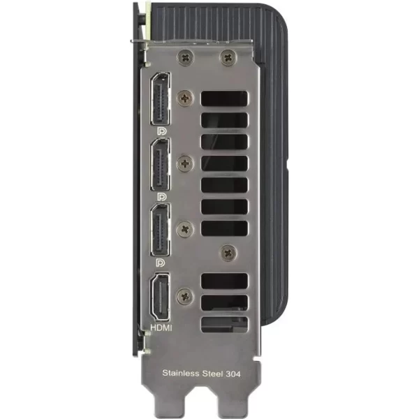 ASUS ProArt GeForce RTX 4060 Ti OC edition 16GB GDDR6 – Zadný panel karty s výstupmi HDMI a DisplayPort