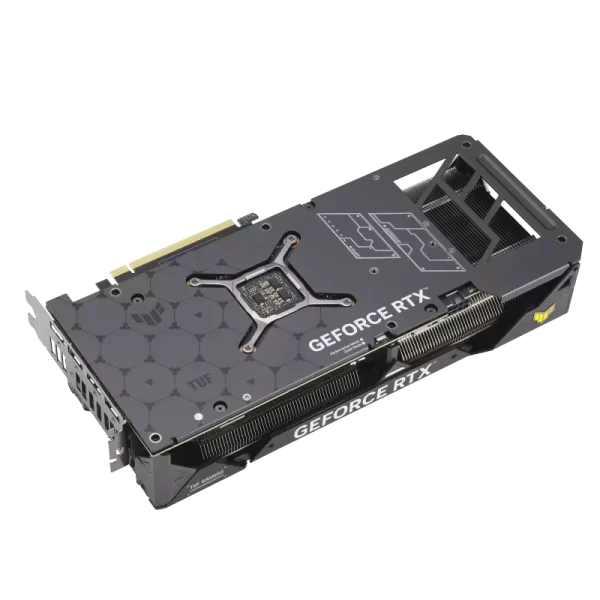 ASUS TUF Gaming GeForce RTX 4070 12GB GDDR6X OC – zadná strana s chladičom