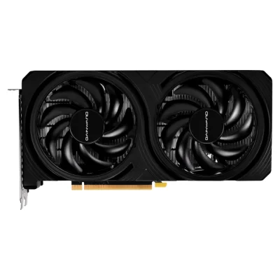 Gainward GeForce RTX 4060 Python II 8 GB – Čelný pohľad na grafickú kartu s dvoma čiernymi ventilátormi