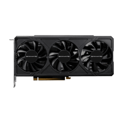 Gainward GeForce RTX 4060 Ti Panther 16GB – Čelný pohľad na kartu s tromi ventilátormi