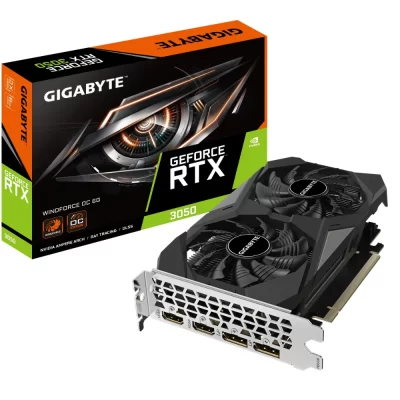 GIGABYTE GeForce RTX 3050 WINDFORCE OC 6G – Balenie grafickej karty