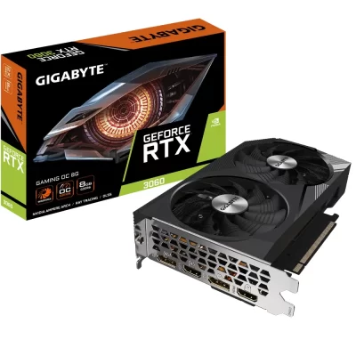 GIGABYTE GeForce RTX 3060 GAMING OC 8G – Grafická karta s balením