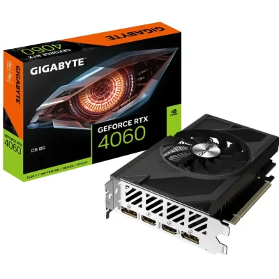 GIGABYTE GeForce RTX 4060 D6 8G – Grafická karta s balením, predný pohľad