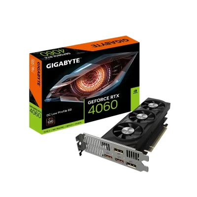 GIGABYTE GeForce RTX 4060 OC Low Profile 8G – Grafická karta spolu s originálnym balením produktu