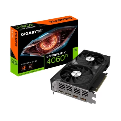 GIGABYTE GeForce RTX 4060 Ti WINDFORCE OC 8G – Balenie grafickej karty s krabicou