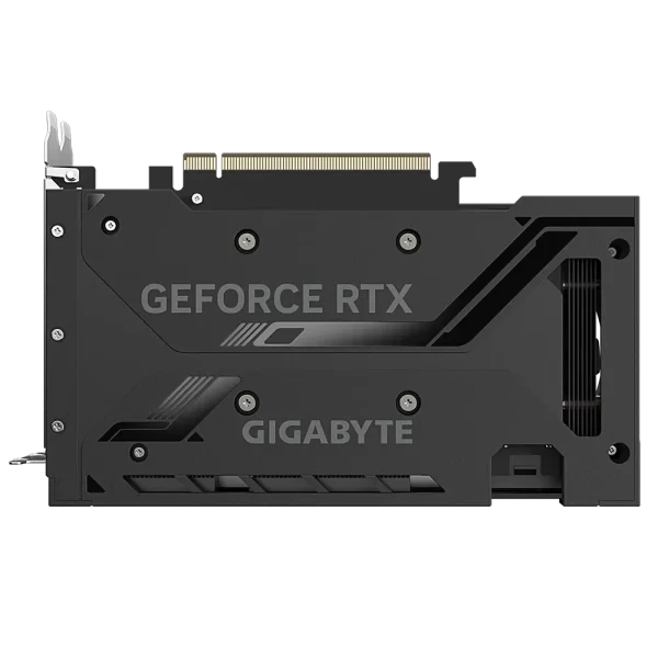 GIGABYTE GeForce RTX 4060 Ti WINDFORCE OC 8G – Zadná strana grafickej karty s backplate