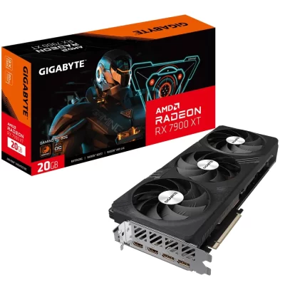 GIGABYTE Radeon RX 7900 XT GAMING OC 20G – Balenie karty s ilustráciou a samotnou grafickou kartou.