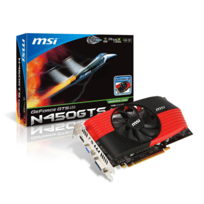 MSI GeForce GTS 450 1 GB – Produkt s originálnou krabicou a kartou