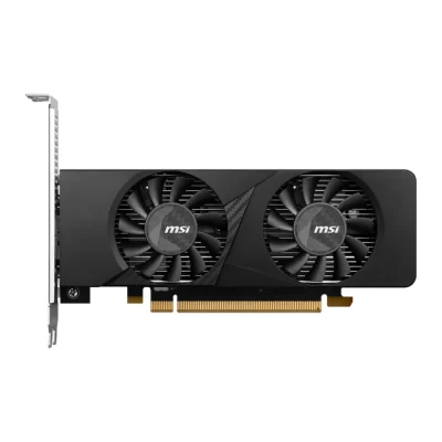 MSI GeForce RTX 3050 LP 6G OC – predná strana s dvoma ventilátormi