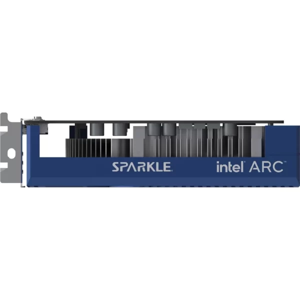 SPARKLE Intel Arc A380 ELF 6GB GDDR6 – Bočný profil s pasívom a logom