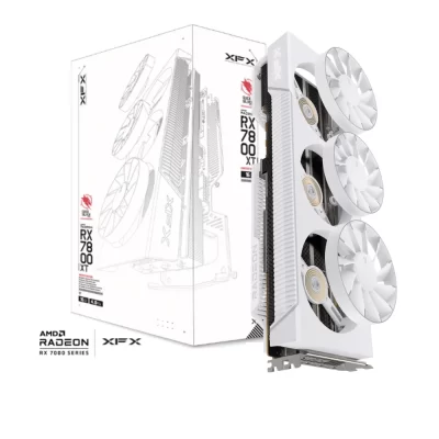 XFX Quicksilver AMD Radeon RX 7800 XT Magnetic Air Gaming Arctic White 16 GB – grafická karta s bielym balením