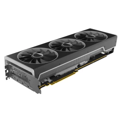 XFX SPEEDSTER MERC 310 AMD Radeon RX 7900 XT 20 GB – Bočný pohľad na grafickú kartu so základnými konektormi