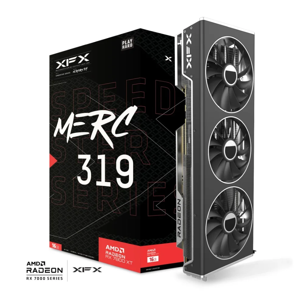 XFX Speedster MERC 319 Radeon RX 7800 XT BLACK Edition 16 GB – grafická karta s balením XFX Speedster MERC 319 Radeon RX 7800 XT BLACK Edition 16 GB – grafická karta s balením