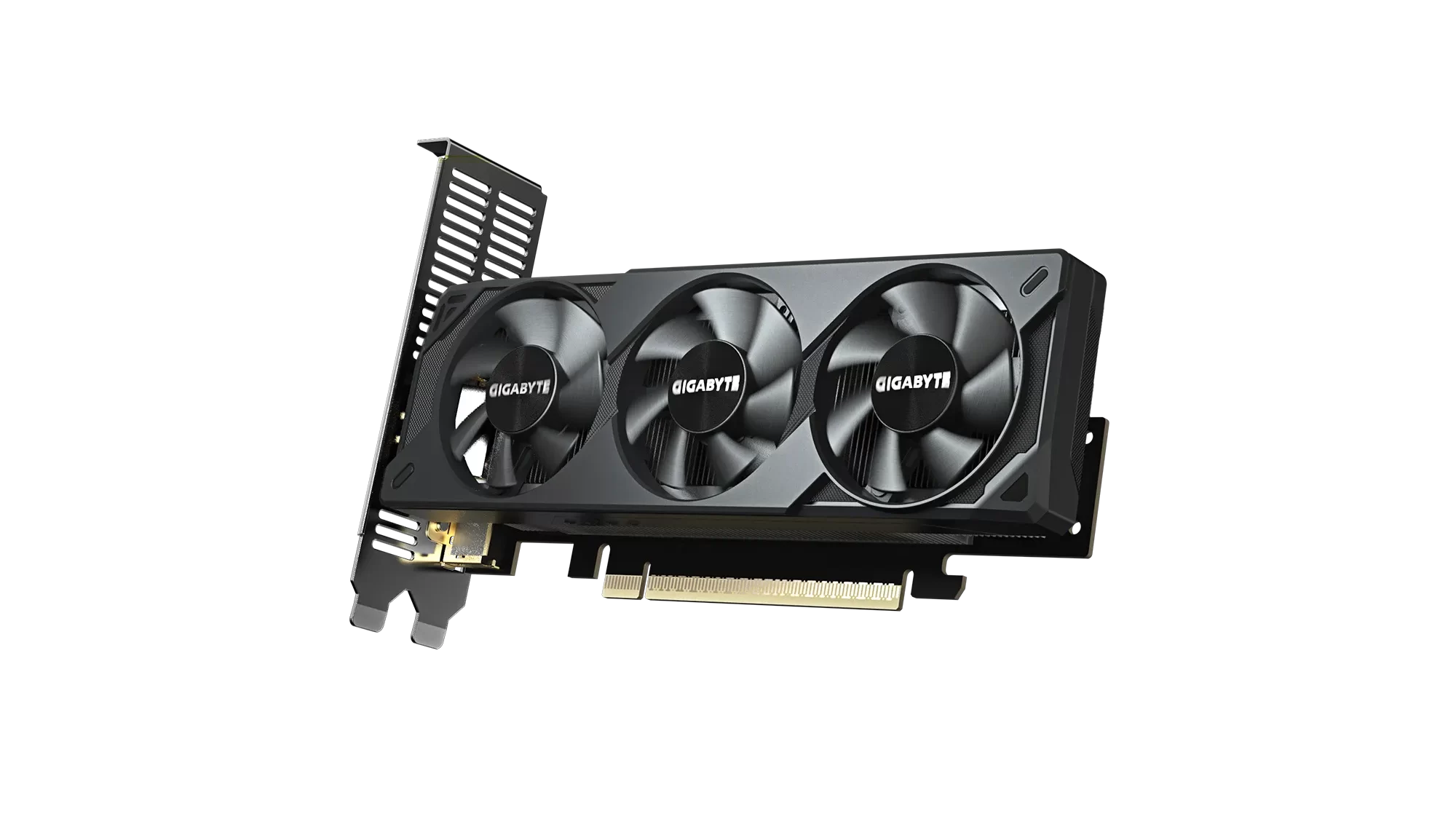 GIGABYTE GeForce RTX 5050 OC Low Profile 8G - Pohľad na prednú stranu grafickej karty