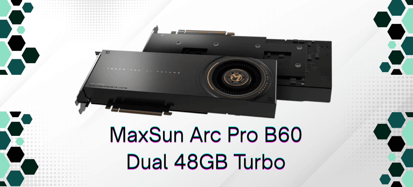 MaxSun Arc Pro B60 Dual 48GB Turbo - Ilustračný obrázok