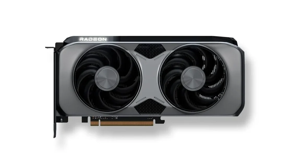 AMD Radeon RX 9070 GRE 16 GB Potenciální vzhled referenční grafické karty