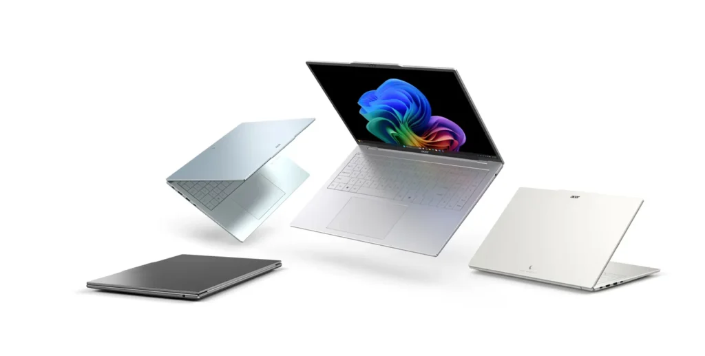 Acer Swift Air 16 je k dispozici ve čtyřech barevných variantách