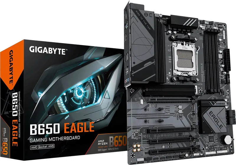 Matičná doska GIGABYTE B650 EAGLE spolu s balením