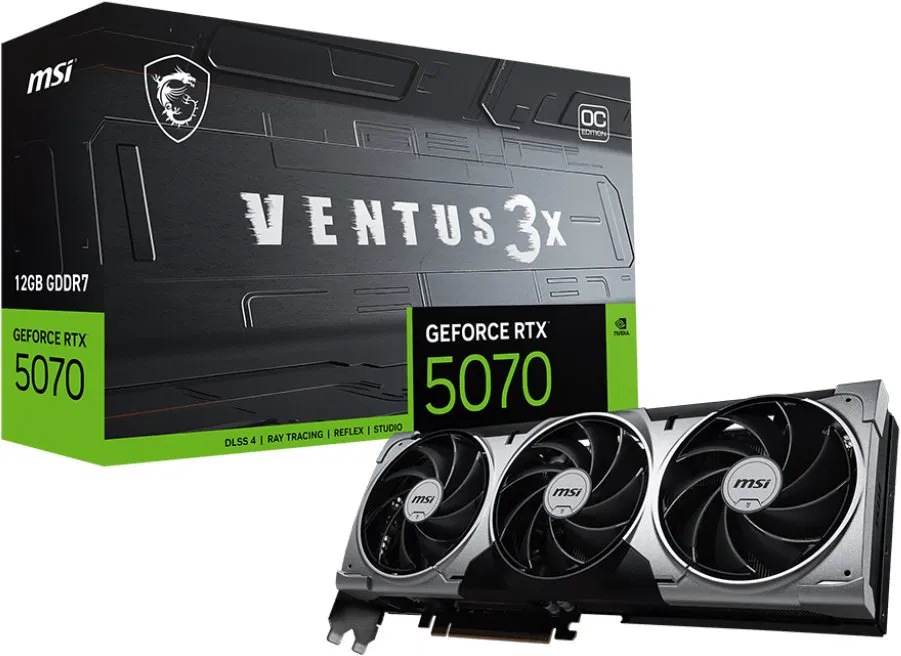 Grafická karta MSI GeForce RTX 5070 12G VENTUS 3X OC