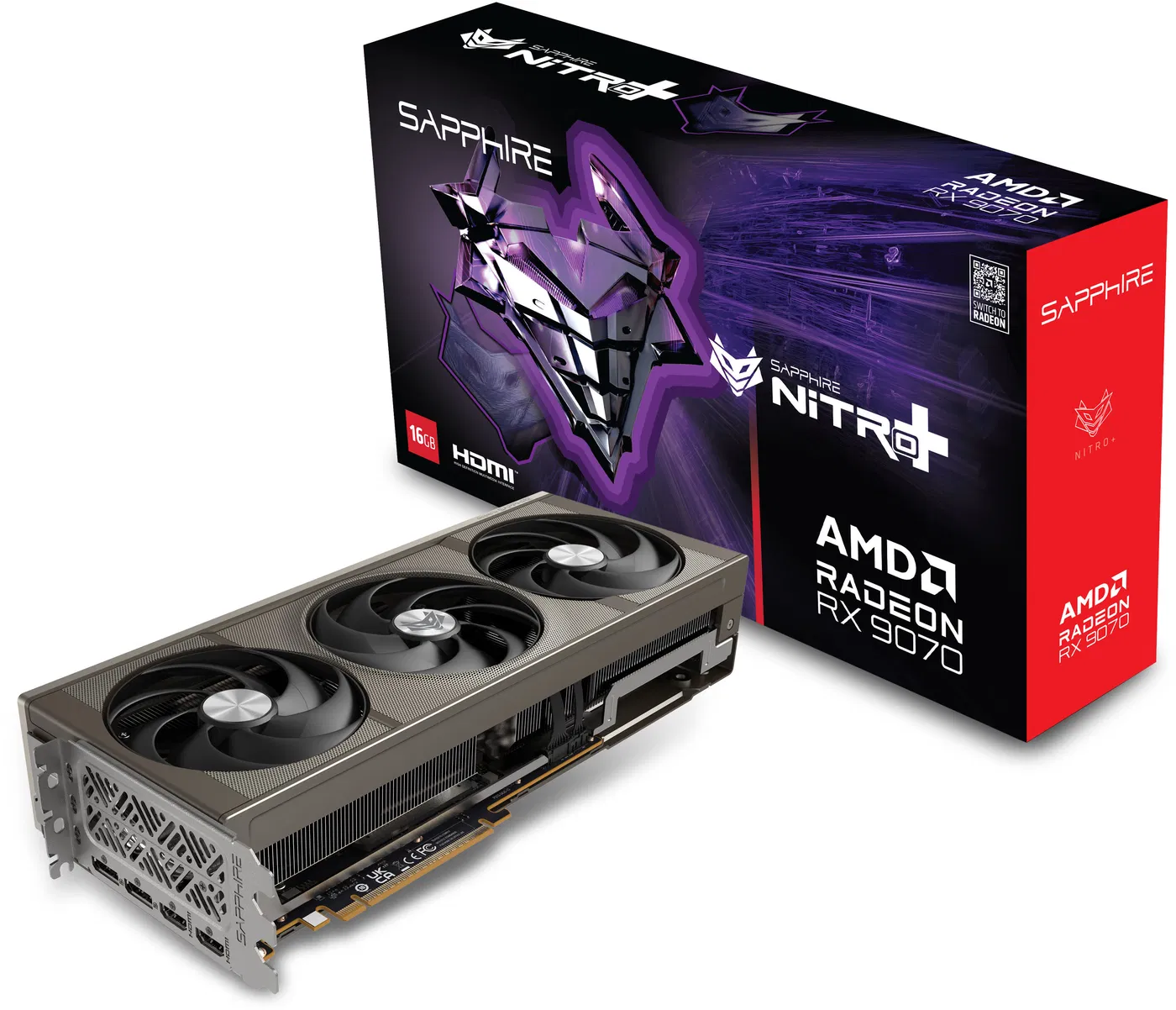 SAPPHIRE NITRO+ AMD Radeon RX 9070 GAMING OC 16G
