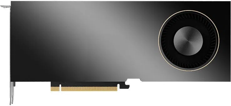 View of a professional graphics cards