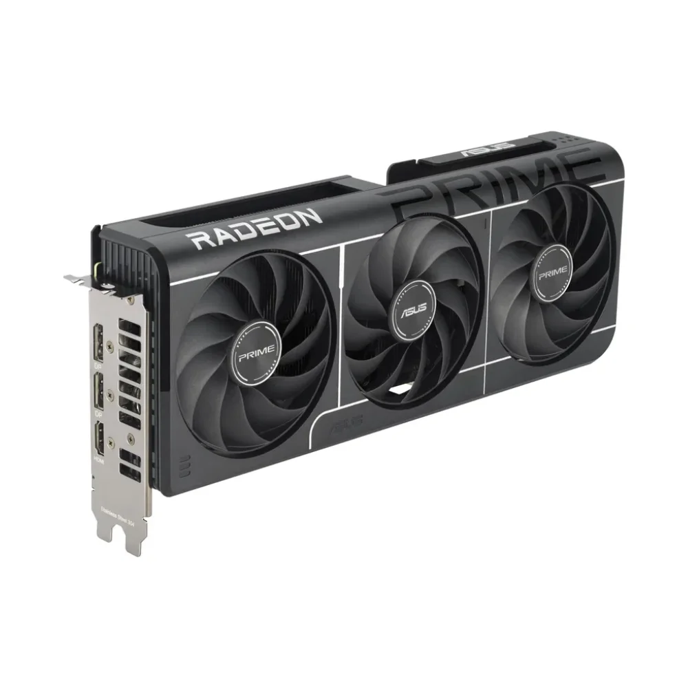 Pohľad na grafickú kartu ASUS PRIME Radeon RX 9060 XT O8G