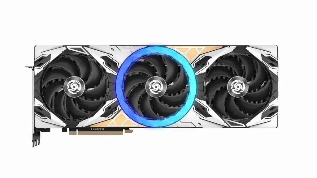 Zotac Apocalypse rtx 5080 predná strana trojventilátorové chladenie