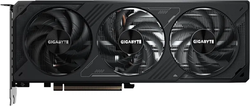 Pohled na grafickou kartu GIGABYTE GeForce RTX 5070 WINDFORCE SFF 12G