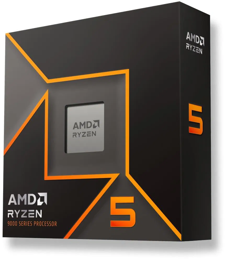 A look at the product packaging of the AMD Ryzen 5 9600X processor