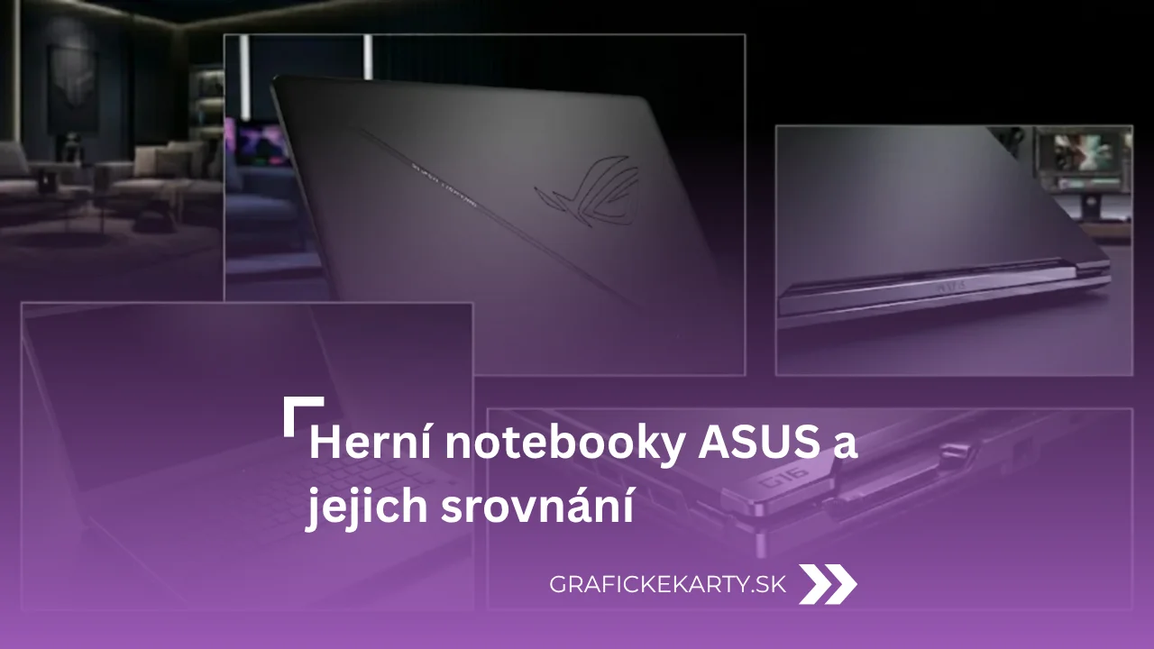 Herní notebooky ASUS - Ilustrační obrázek