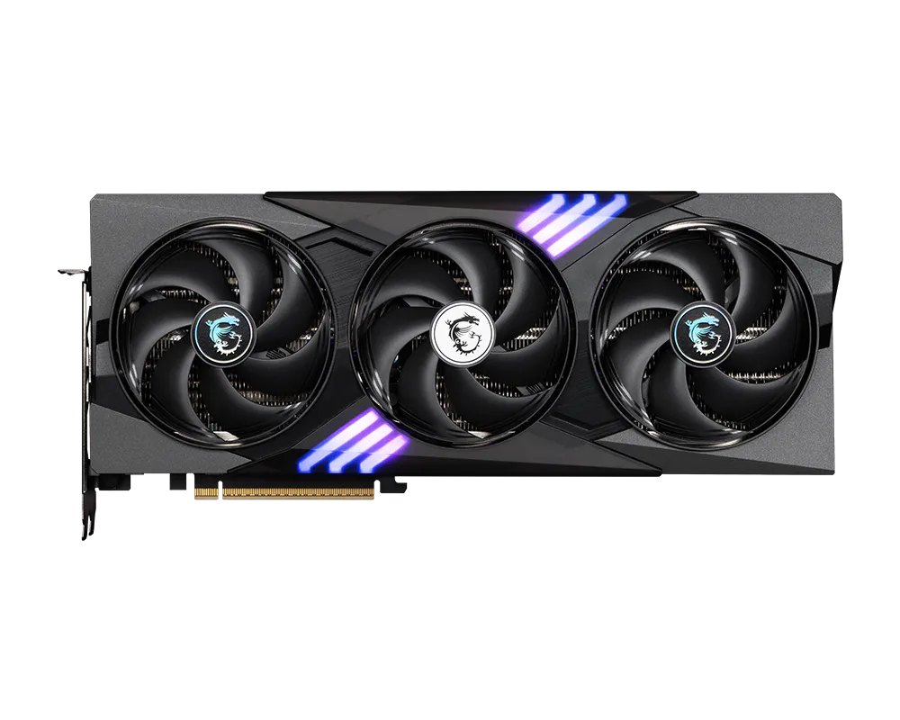 Pohľad na grafickú kartu MSI GeForce RTX 5070 Ti 16G GAMING TRIO OC