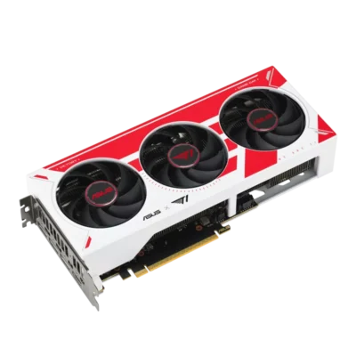 Pohľad na grafickú kartu ASUS T1 GeForce RTX 5060 Ti 8GB OC Edition GDDR7 - šikmý pohľad