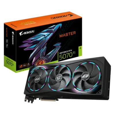 Grafická karta Gigabyte AORUS GeForce RTX 5070 Ti MASTER 16G a jej balenie