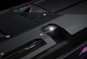 Indikátor napájania grafickej karty Gigabyte AORUS GeForce RTX 5080 MASTER 16G