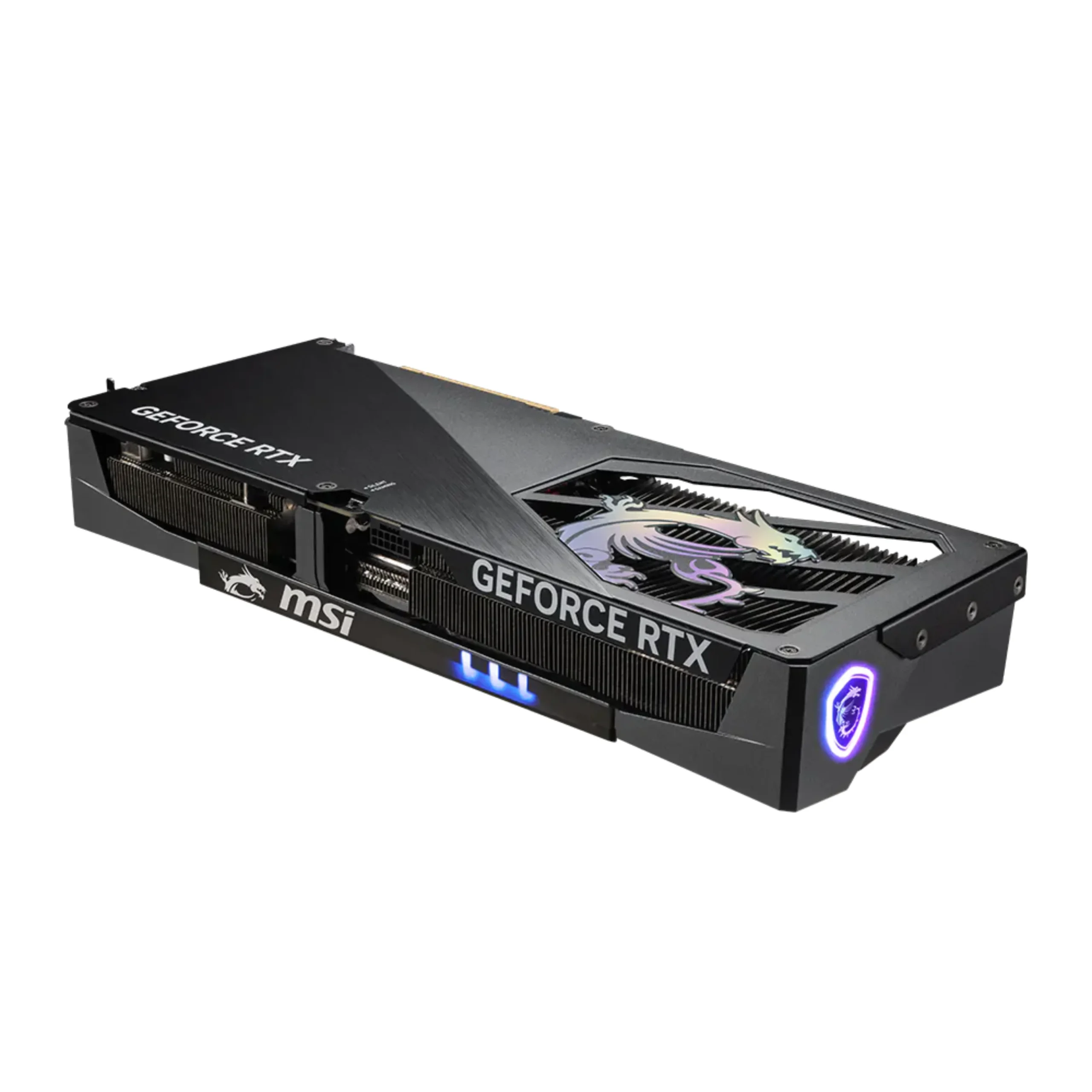 Grafická karta MSI GeForce RTX 5080 16G Gaming Trio OC - Pohľad na zadnú stranu karty