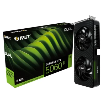 Oficiálne balenie grafickej karty Palit GeForce RTX 5060 Ti Dual 8GB
